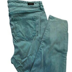 Liverpool L.A. Teal Ankle Skinny Jeans Women's size 16 Green Los Angeles Jean
